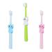 Healifty 3pcs Kids Toothbrushes Cartoon Cat Toddlers Toothbrushes Bristle Toothbrushes for Kids and Children