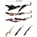 Generse Feather Hair Clips Boho Hippie Feather Hair Extensions Indian Headdress for Women and Girls (3 Pieces) - Buy Online on GoSupps.com
