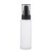 Empty Refillable Glass Pump Dispenser Cream Dispenser Pump Bottle Spray Bottle Makeup Container with Plastic Pump and Lid - 100ml
