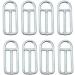Lily's Things, Double Obstacle Line Metal Buckles for a Custom Ninja Experience, for Exclusive use with Our Double Slackline Sets (Set of 8)