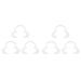 grounds 6 Pieces Autoclavable Teeth Whitening & Cheek Retractor Dentist Mouth Opener Repeat Use S