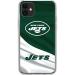 Skinit Clear Phone Case Compatible with iPhone 11 - Officially Licensed NFL New York Jets Design