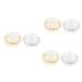 Minkissy 6 pieces Shampoo brush silicone scalp massager scalp massager body massage scalp shampoo cleaning scrubber massage comb bathroom scalp was handheld 8x8x5cmx3pcs 3 x different colors