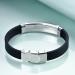 Engraved Stainless Steel Men's Bracelet - Casual Style with Silicone Band - Perfect Gift for Him - Buy Online on GoSupps.com
