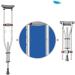 Crutches for Adults Underarm Crutches for Adjustable Crutches a Pair of Underarm Crutches Anti- Slip Elderly Aluminum Crutches Height- Adjustable Folding Band Springs Warm Life - Buy Online on GoSupps.com