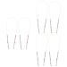 FOMIYES 6 Pcs Mask Anti-drop Chain Shot Glasses Beads Man Polymer Clay Artificial Pearl