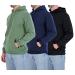 3 Pack: Men's Plush Fleece Pullover Hoodie - Long Sleeve Hooded Sweatshirt Kangaroo Pockets (Available in Big & Tall) Fleece Big & Tall 5X Tall Set 1