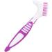 Denture Cleaning Brush Set - 2Pcs Double Bristle Head, Hard Bristles, Portable Ergonomic Design - Buy Online on GoSupps.com