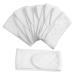 Healeved 8 Pcs Baby Belly Button Band,Baby Umbilical Cord Belt, Infant Belly Binder Hernia Care Navel Truss Cotton Baby Infant Umbilical Cord Belly Band for 0-12 Months,Support Newborn Warm Essential White