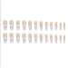 Foccna Pearl Flower Long White Press on Nails - 24PCS Full Cover Coffin Butterfly False Nails for Women and Girls - Buy Online on GoSupps.com