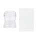 Nail sealing nail scraper set removable transparent silicone head nail stammer nail stamp manicure tool for diy nails art decoration simple cleaning transparently transparently transparently transparent
