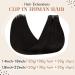 Vivien Clip-In Real Hair Extensions - Natural Black #1B 50cm 140g 20 Inch 7pcs Remy Hair for Seamless Volume & Length - Buy Online on GoSupps.com