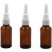 3Pcs 1oz Amber Glass Nasal Spray Bottles for Saline Irrigation - Pump Cleanser Container - Buy Online on GoSupps.com