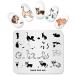 KADS Cute Animal Series Nail Art Stamp Plate | DIY Nail Stamping Template Tool T4 - Buy Online on GoSupps.com