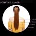 18" Ponytail Extension Human Hair Real Remy Curly Wavy #1 Jet Black (90g) - Buy Online on GoSupps.com