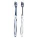 Ad-Bcrbgen Super hard toothbrush adult men toothbrush deep cleaning ultra-hard bristle hair toothbrushes remove tartar (color: blue and gray)