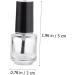 STOBAZA 25 pi ces Flacons Vides Vernis Ongles Verre avec Brosse Rangement Portable pour Gel et Nail Art Lot Transparent pour Stockage Vernis Assortiment - Buy Online on GoSupps.com