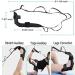 EOM Yoga Stretch Strap Leg Stretcher - Foot Stretching Belt with Loops for Rehabilitation & Gymnastics - Black - Buy Online on GoSupps.com