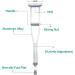 LINYUES Aluminum Adult Underarm Crutches Lightweight Medical Adult Crutches for Walking Adjustable Crutches for Youth/Adults/Tall Adults Gray (Size : 112-132cm) Anniversary 92-112cm - Buy Online on GoSupps.com