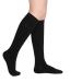 Compression stockings solid support 23-32 mmHg medium hose gradient compression socks with silicone band opaque best for the treatment of swelling in varicose veins black black covered toe XL