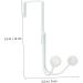 Anneome 2pcs Double Hook Clothes Rack Towel Rack Door Hooks for Hanging Hat Hooks Wall Mount Double Head 14x9cm White - Buy Online on GoSupps.com