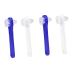 Homsfou 4 piece Hygiene prosthesis cleaner false tooth cleaning tool two -colored prosthesis brush prosthesis cleaning tool incorrect dentures toothbrush
