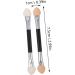 Baluue 24pcs Plastic Eyeshadow Makeup Sticks Double Ended Makeup Brush Aluminum Eyeshadow Brush - Buy Online on GoSupps.com