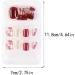 dijiusidy False Nail Perfect Matching Simple to Wear Fingernail Full Coverage Press Type Strong Viscosity Adjustable Paster Type 20 F741 Type 20 F741 - Buy Online on GoSupps.com