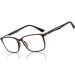 ZENOTTIC Blue Light Blocking Glasses Reading Glasses for Men Square Frame Readers Anti Glare Sport Computer Glasses Tortoise 1.0 x