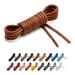 Benchmark Basics Round Waxed Cotton Shoe Laces - 2mm (5/64) Width - 27, 30, 33, 36 & 39" - Available in 18 Colors 30 inches Walnut