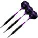 Professional 20g Soft Tip Darts Set in Hard Case | 3 Black Coated Barrels, Aluminum Shaft | Purple | For Recreation & Game Rooms - Buy Online on GoSupps.com