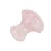 Mushroom-shaped massage stone portable pink quartz crystal-jade-gua-Sha massage beauty gathering device for face eyes neck body skin tightening fold removal