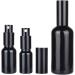 Zeoabsy 24pcs 10ml Shiny Black Glass Spray Bottles & 2 Funnels - Refillable Atomizers for Perfume Essential Oils & More - Buy Online on GoSupps.com