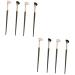 Healeved 8 Pcs Nose Shadow Brush Angled Eyeshadow Brush Concealer Brush Nose Makeup Brush Wooden Handle