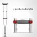 Crutches for Adults Underarm Crutches 1 pair underarms crutches lightweight elderly adults height-adjustable walking sticks anti-skid walking rehabilitation Great for Travel or Selfless dedication - Buy Online on GoSupps.com