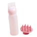 Ipetboom 2 Sets Hair Dye Bottle Hair Color Brush Oil Hair Dye Brush Hair Color Applicator Bottle Hair Coloring Applicator Hair Rinse Scalp Applicator Bottle Root Modeling Comb Plastic Pink