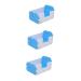 VANZACK 3 Pcs Hamster Toilet Small Animal Bathtub Pet Bathroom Litter PVC Hamster Supplies Detachable 15x10cmx3pcs Bluex3pcs