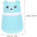 POPETPOP 2pcs Body Powder Box Small Containers Body Talcum Lovely Bear Baby Powder Case Child Cartoon Bracket Blue 10x7cm - Buy Online on GoSupps.com