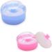 2PCS Powder Puff Sponge Box Empty Portable Baby Talcum Dispensor Soft Baby Shower Powder Puff Box (Blue+Pink) - Buy Online on GoSupps.com