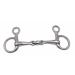 AMKA Baucher snaffle Baucher bit double broken solid stainless steel 12 5