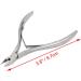 uxcell Silver Tone Stainless Steel Dead Skin Cuticle Pusher Remover Scissors - Buy Online on GoSupps.com