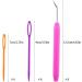 Loom Knit Hook Set - 8 Pcs Pink Crochet Needle Kit with 12 Colorful Plastic Needles - Buy Online on GoSupps.com