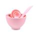 Minkissy face mask stirring bowl set DIY facial mask tool kit with silicone brush bowl spill spoon for women women girl 1 set (random color)