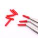 100 Red Plastic Eyelash Tweezers Tips Covers - Grafting Eyelashes Protectors - Buy Online on GoSupps.com