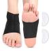 Ankle bandage with foot vault support foot vault tabage compression ankle vault with gel pads for plantar fasciitis heel spur foot pain flat foot vault pain relief (1 pair)