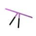Mipcase Steel Shaper Triangle Measuring Eyebrow Tool Positioning Household Ruler Nose Position Stainless 13.8x7cm Purple