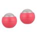 Frcolor 2st Hand massage ball lacrosse massage balls Plantar fasciitis massage device Muscle ball Manual massage practical massage ball beautician delivers pink roller ABS hot and cold fitness