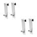 Gadpiparty 4 Pcs Bathroom Door Hook Shower Door Towel Rack Bath Towel Hook Bathroom Hanger Coat Hook Metal 17.8X4CMx2pcs Silverx2pcs