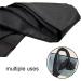 2Pcs Satin Eye Mask Set | Adjustable 62inch Soft Blindfold for Travel, Nap, Meditation - Black - Buy Online on GoSupps.com