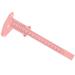 INOOMP Outil de Mesure R gle Sourcils 150Mm Rose Plastique pour Tatouage Sourcils Salon Beaut D butants